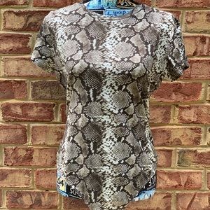 PAM & GELA (SZ L) CREWNECK THONG BODYSUIT